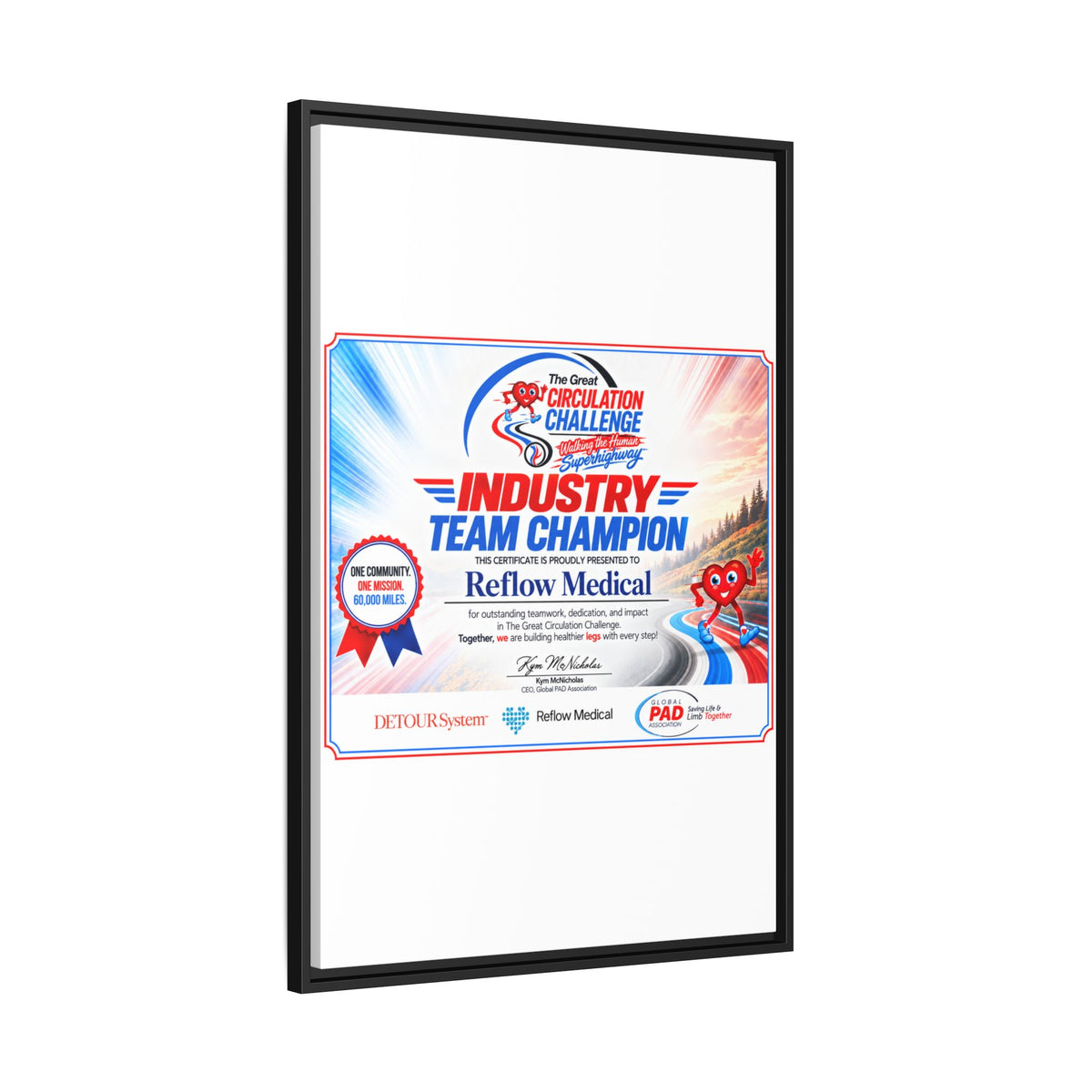 Reflow Medical - Matte Canvas, Framed (Multi-color)