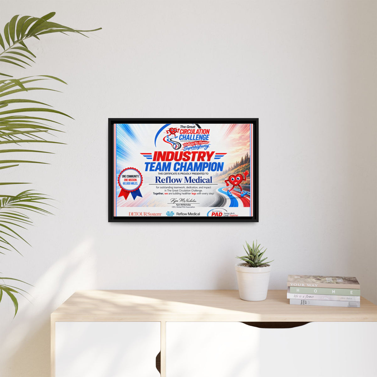 Reflow Medical - Matte Canvas, Framed (Multi-color)