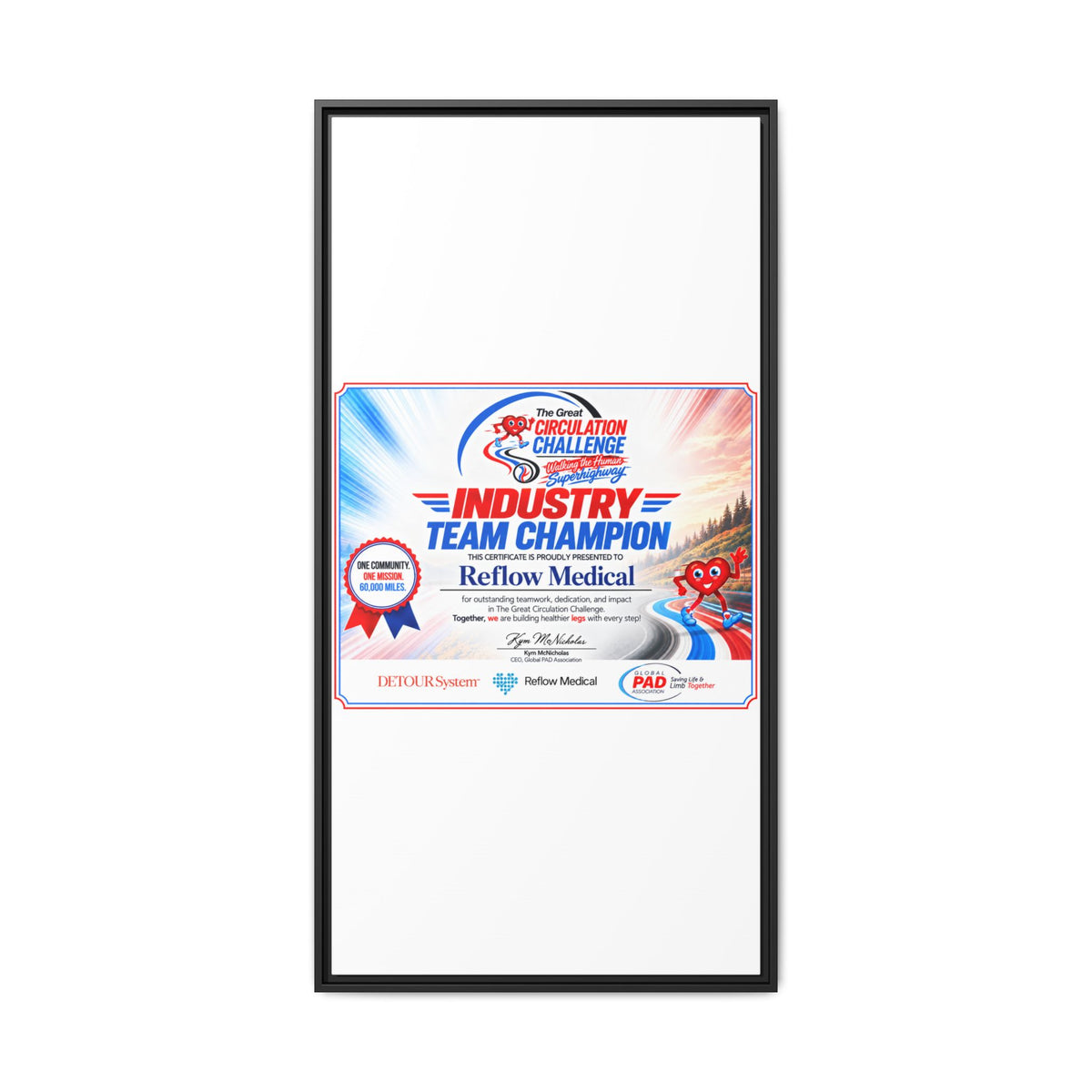 Reflow Medical - Matte Canvas, Framed (Multi-color)