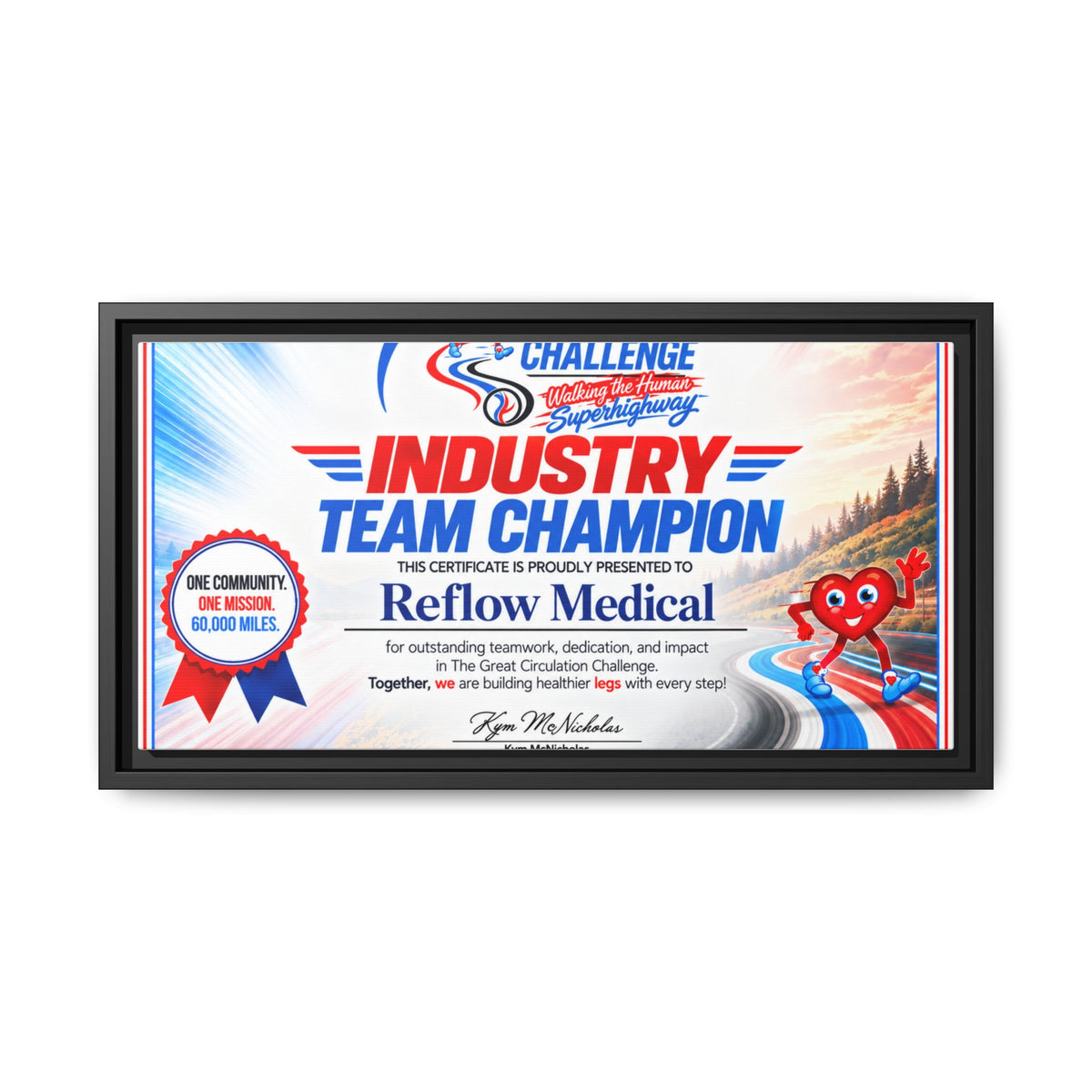 Reflow Medical - Matte Canvas, Framed (Multi-color)