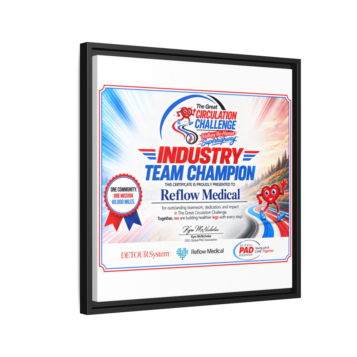 Reflow Medical - Matte Canvas, Framed (Multi-color)