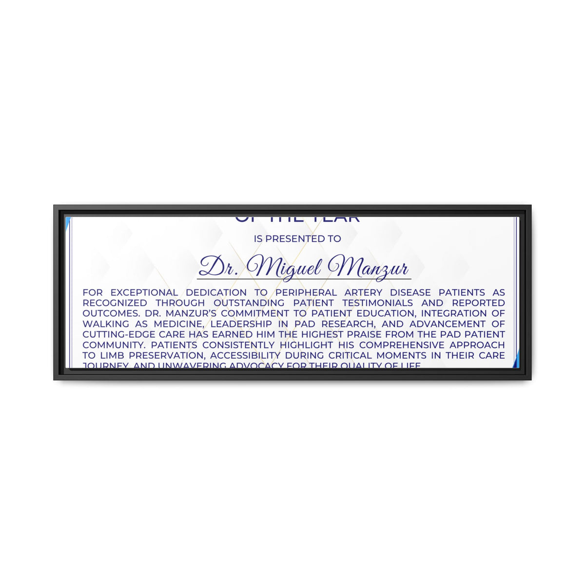 Dr Manzur Award