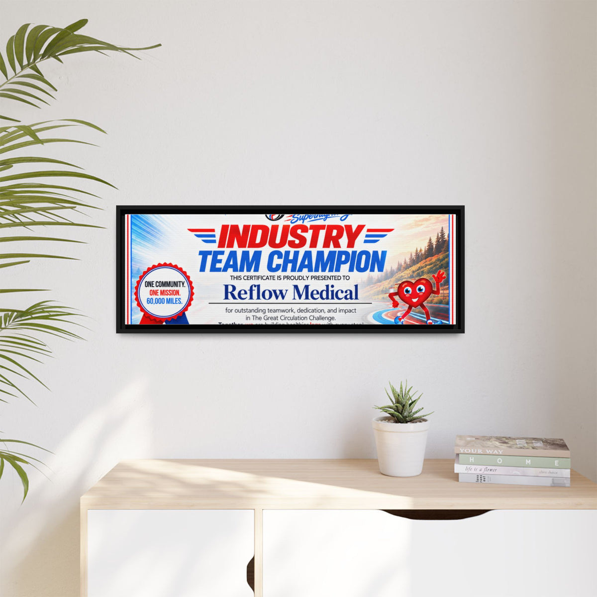 Reflow Medical - Matte Canvas, Framed (Multi-color)