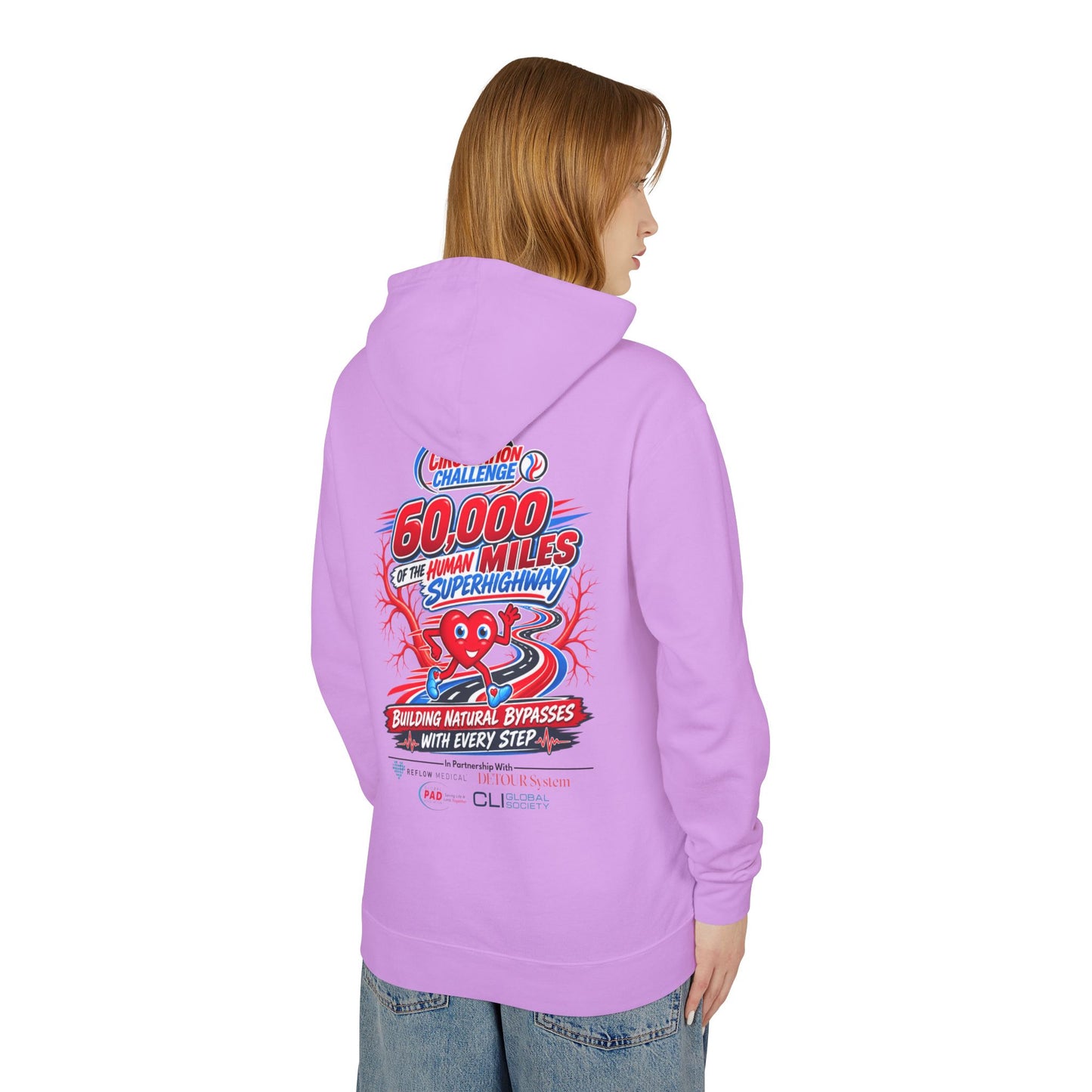 The Great Circulation Challenge Unisex Lightweight Hooded Sweatshirt