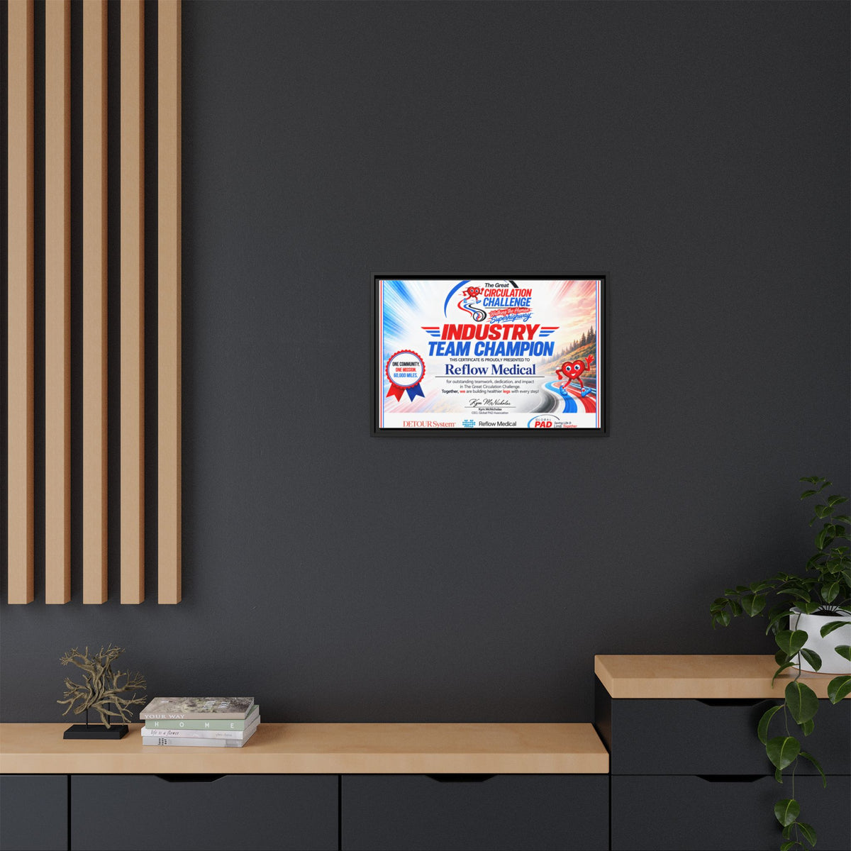 Reflow Medical - Matte Canvas, Framed (Multi-color)