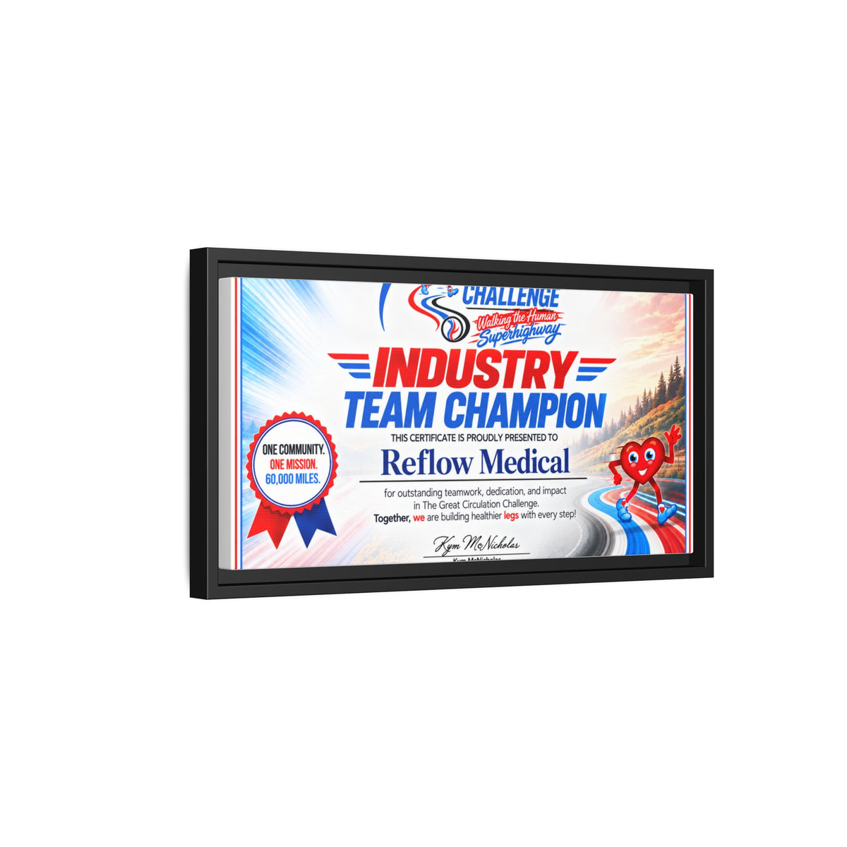Reflow Medical - Matte Canvas, Framed (Multi-color)