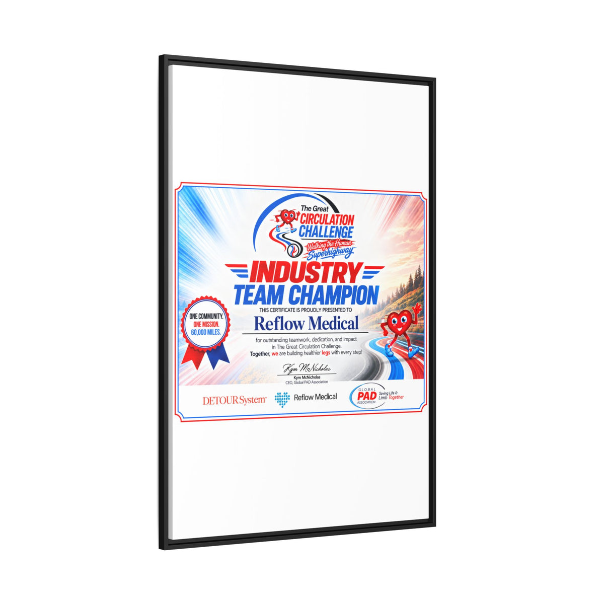Reflow Medical - Matte Canvas, Framed (Multi-color)