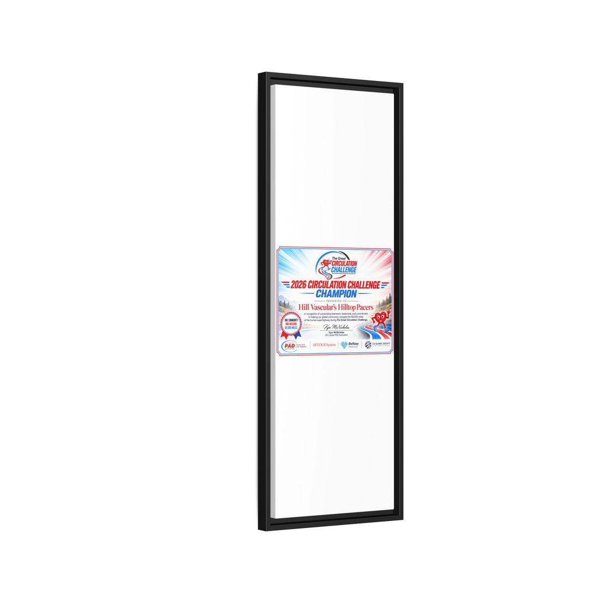 Hill Vascular Matte Canvas, Framed (Multi-color)