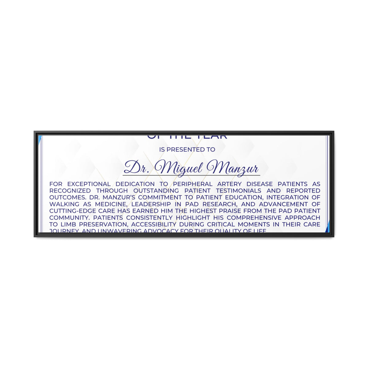 Dr Manzur Award