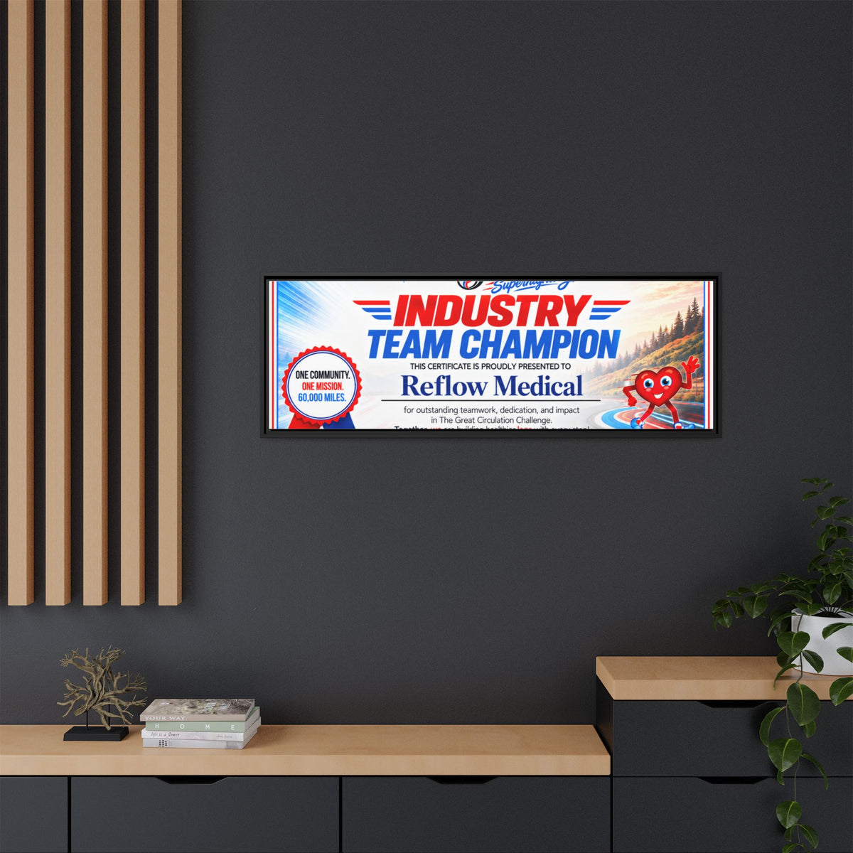 Reflow Medical - Matte Canvas, Framed (Multi-color)