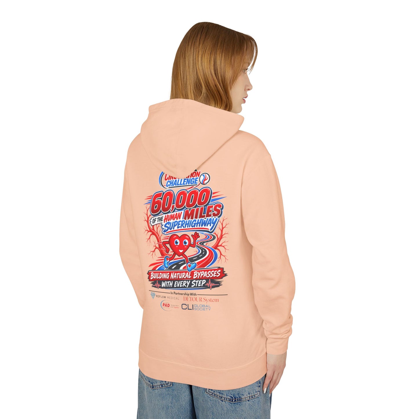 The Great Circulation Challenge Unisex Lightweight Hooded Sweatshirt