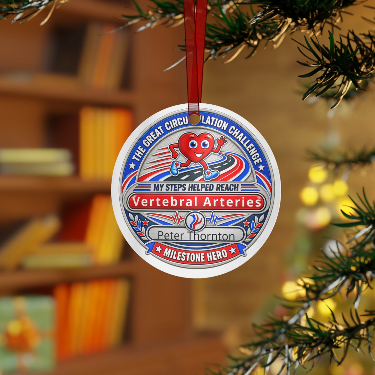 Vertebral Artery Winner - Peter Thornton - Medical Metal Ornaments