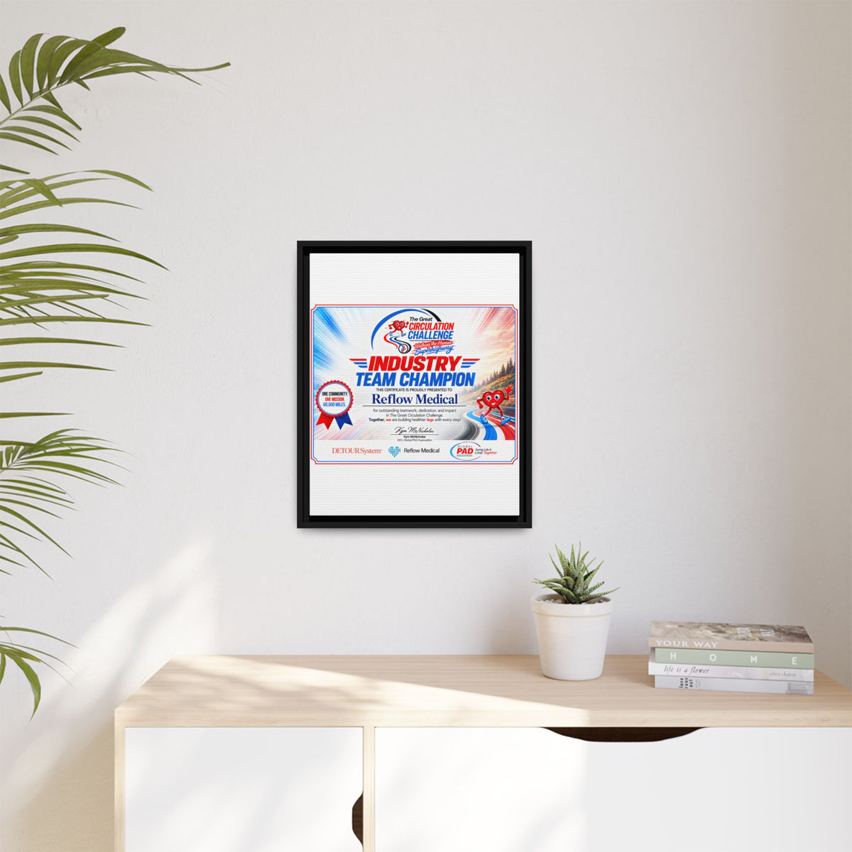 Reflow Medical - Matte Canvas, Framed (Multi-color)