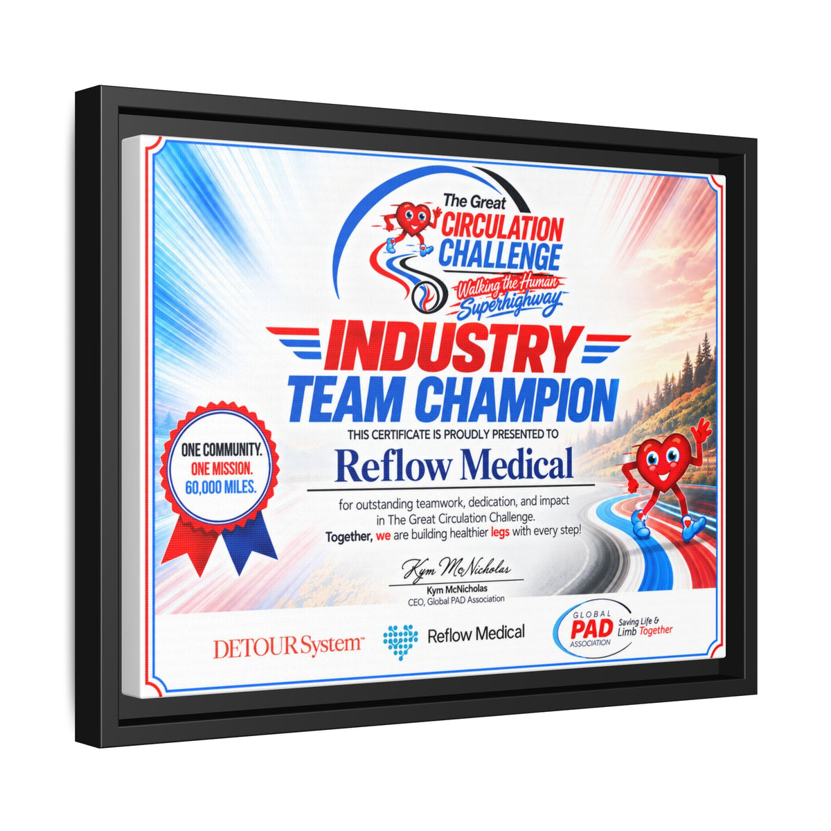 Reflow Medical - Matte Canvas, Framed (Multi-color)