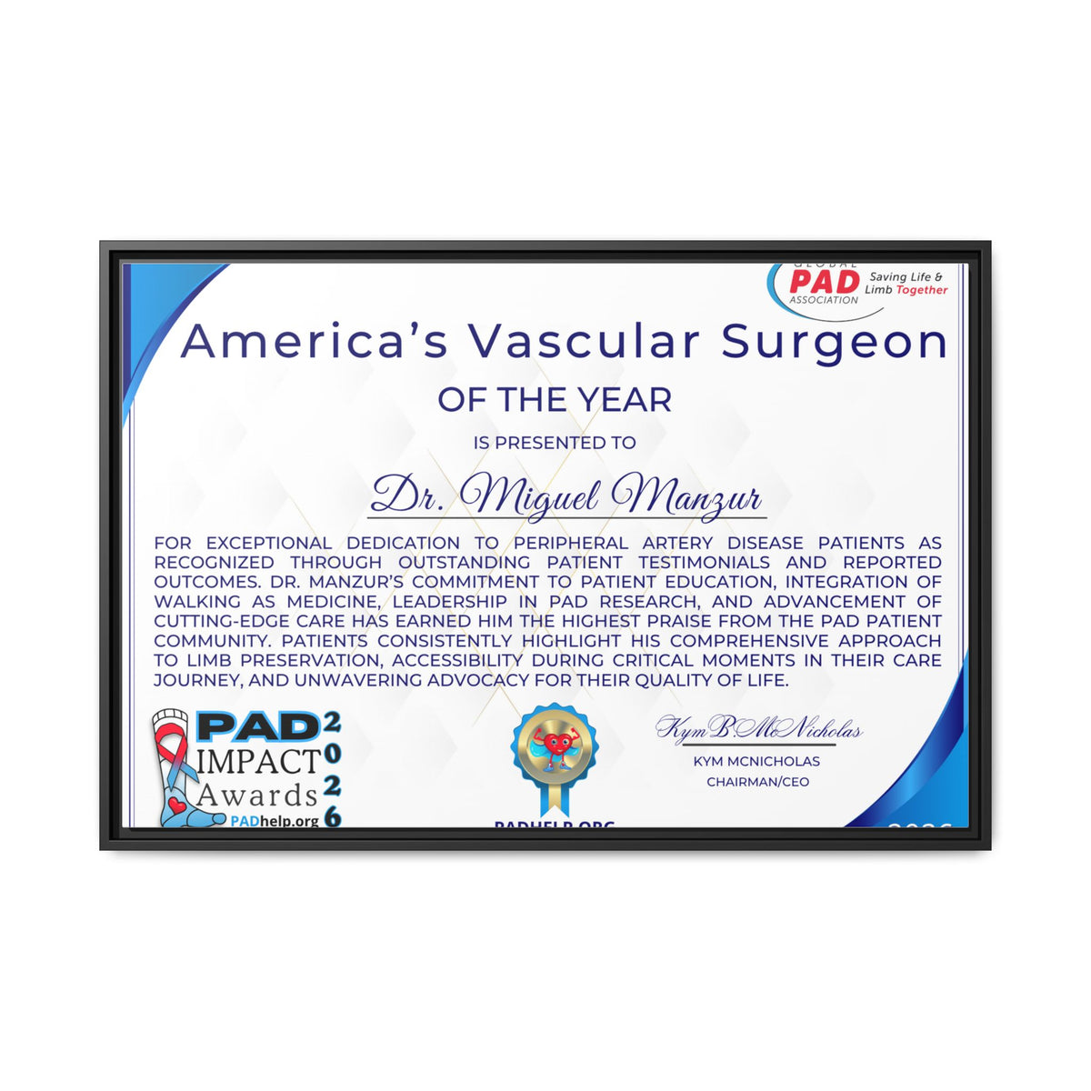 Dr Manzur Award