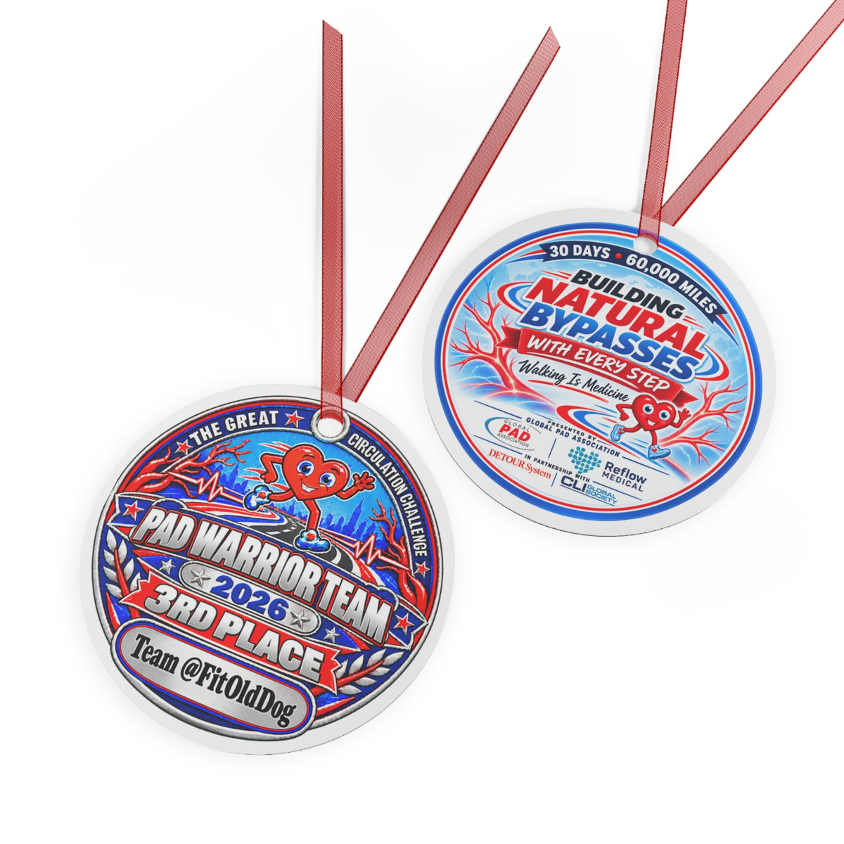 Team Fit Old Dog - The Great Circulation Challenge Participation Award Medal