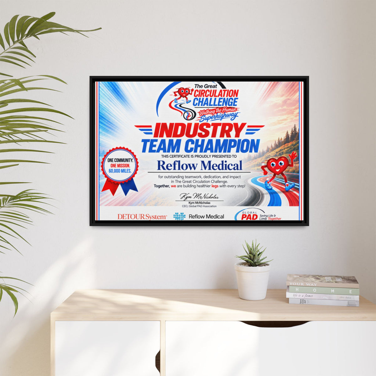 Reflow Medical - Matte Canvas, Framed (Multi-color)
