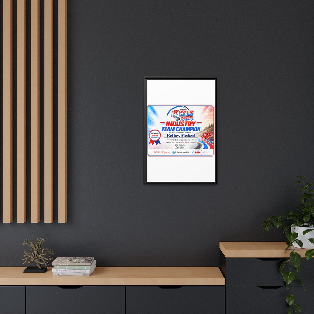 Reflow Medical - Matte Canvas, Framed (Multi-color)