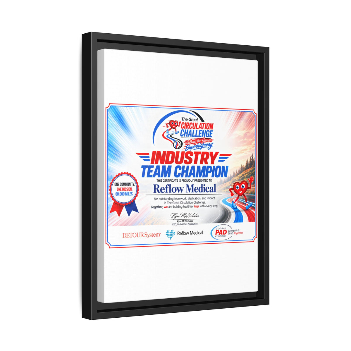 Reflow Medical - Matte Canvas, Framed (Multi-color)