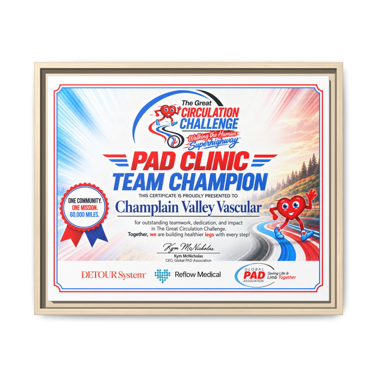 Clinic Champion - Matte Canvas, Framed (Multi-color)