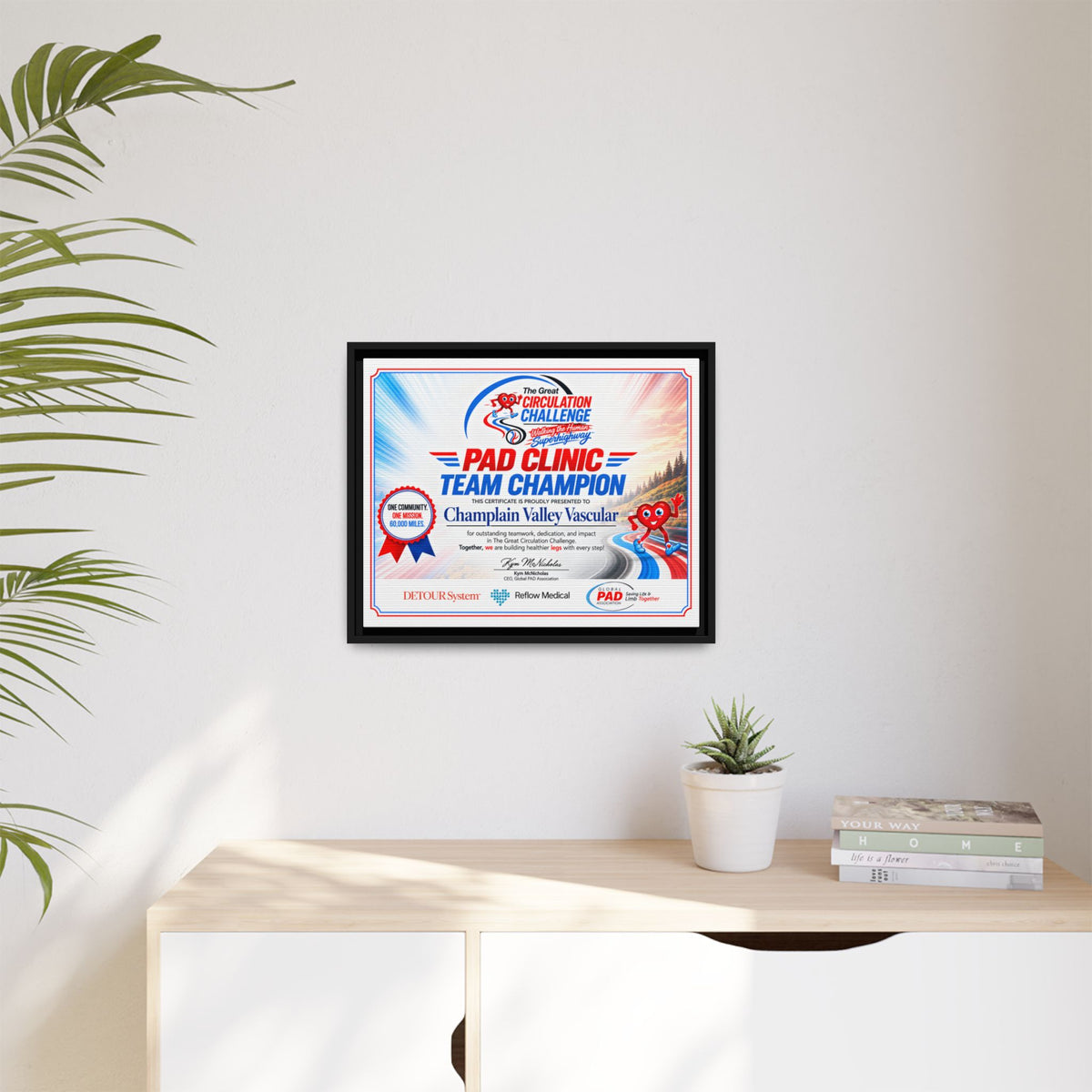 Clinic Champion - Matte Canvas, Framed (Multi-color)