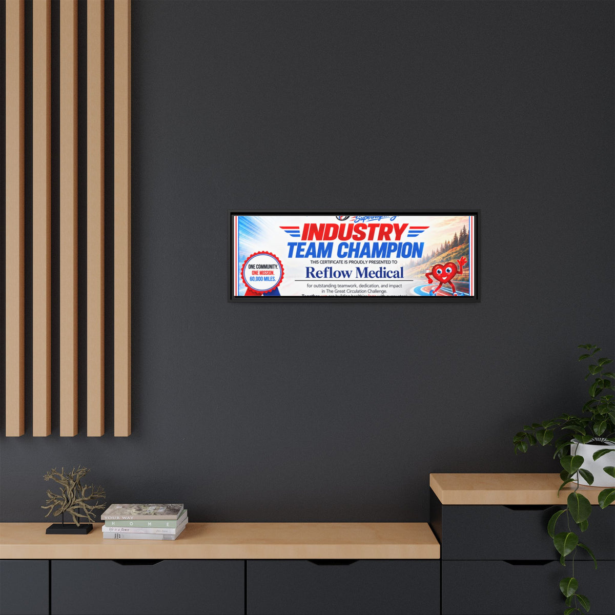 Reflow Medical - Matte Canvas, Framed (Multi-color)