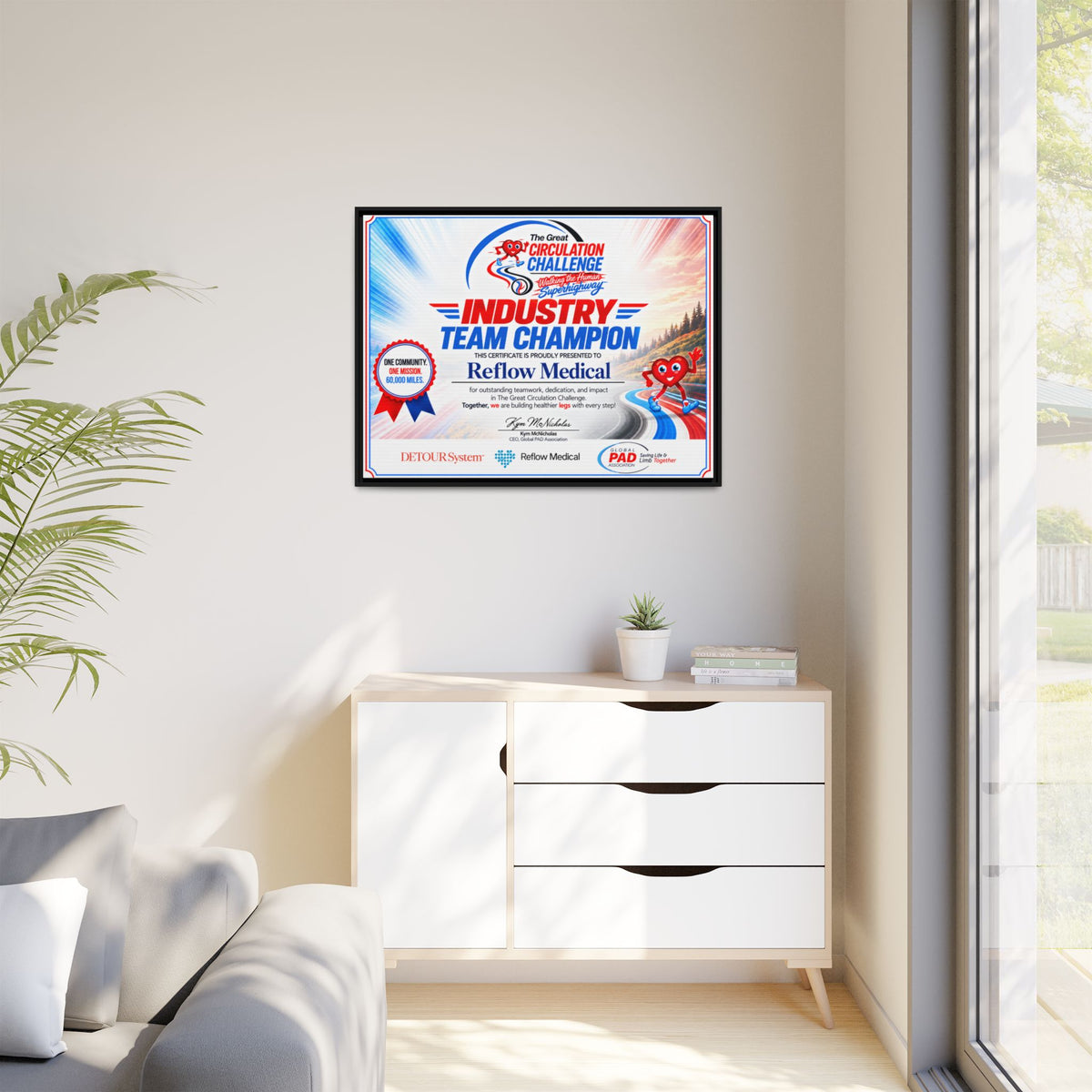 Reflow Medical - Matte Canvas, Framed (Multi-color)