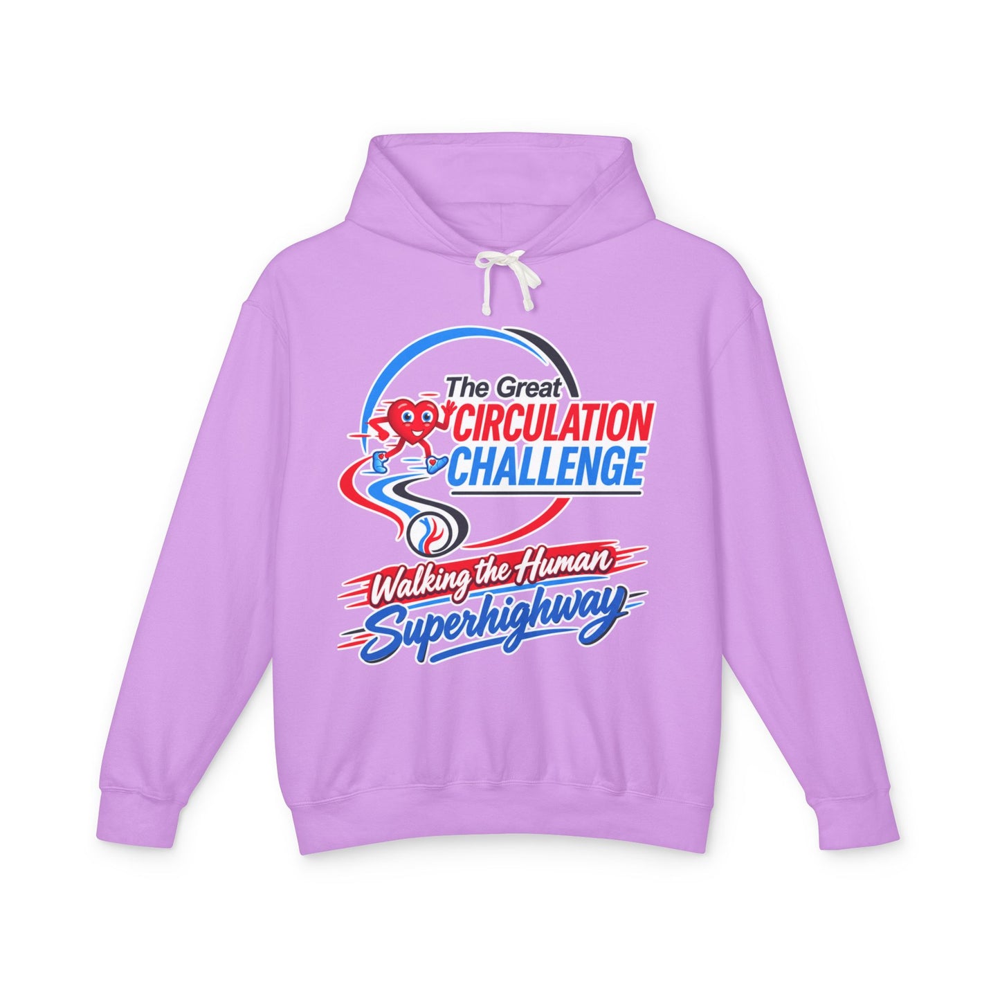 The Great Circulation Challenge Unisex Lightweight Hooded Sweatshirt