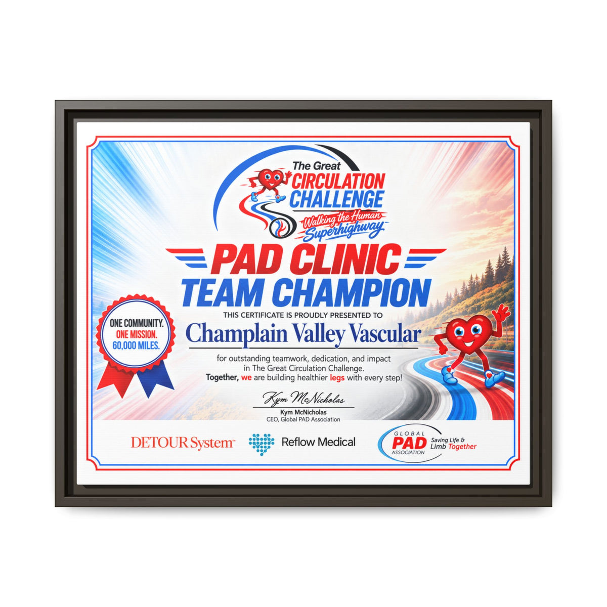 Clinic Champion - Matte Canvas, Framed (Multi-color)