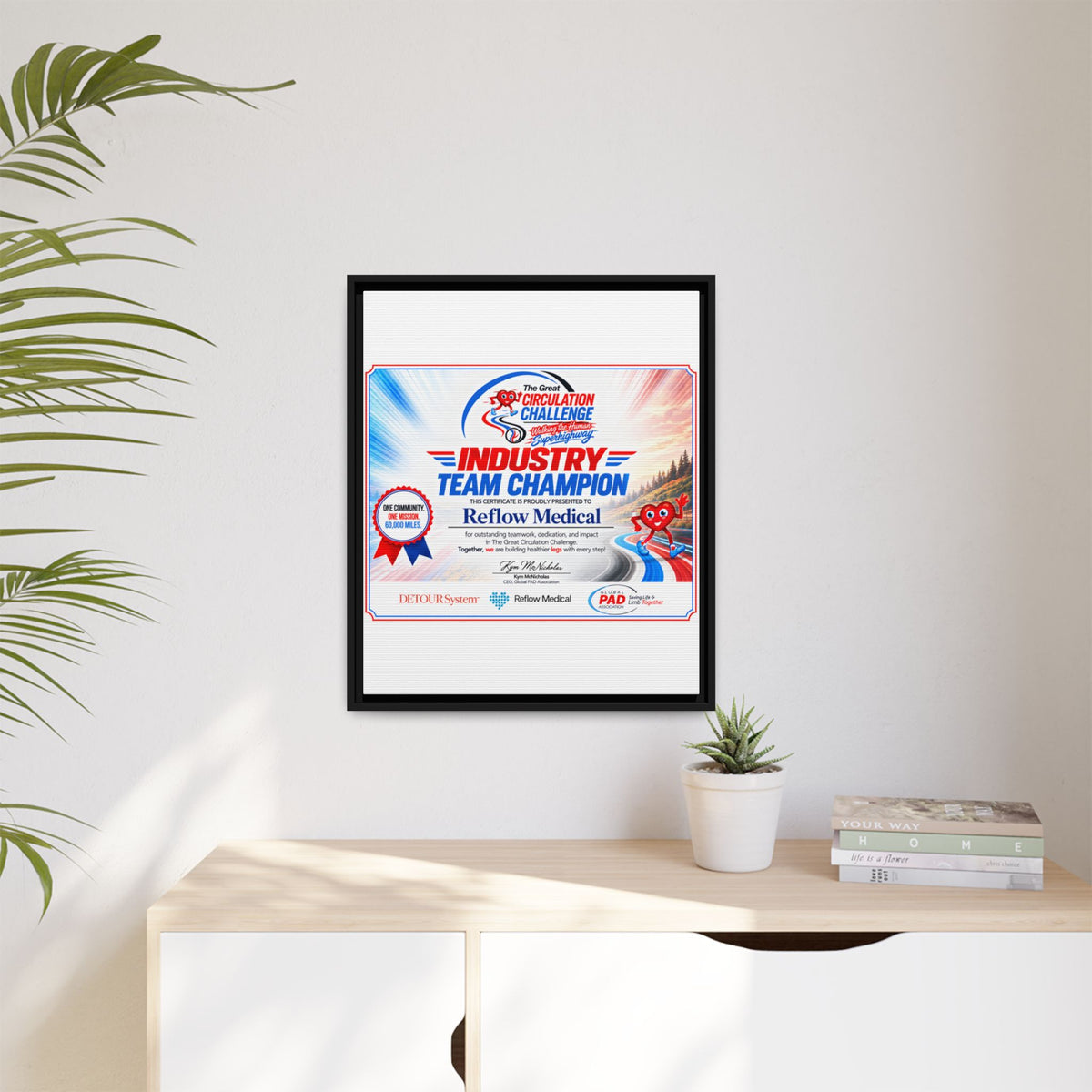 Reflow Medical - Matte Canvas, Framed (Multi-color)