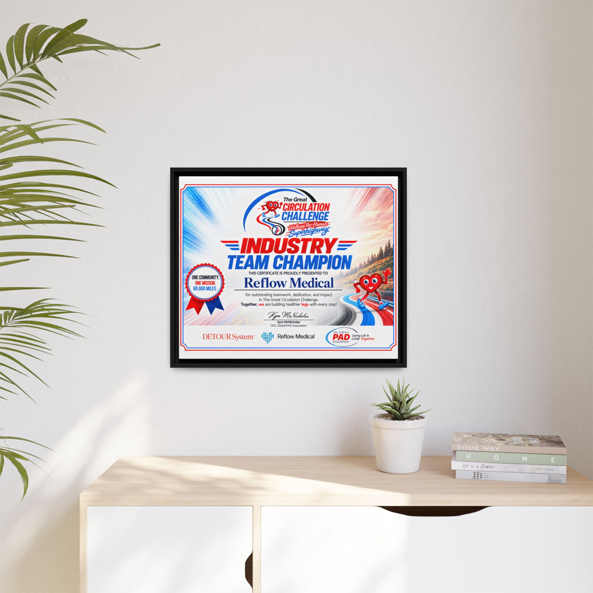 Reflow Medical - Matte Canvas, Framed (Multi-color)