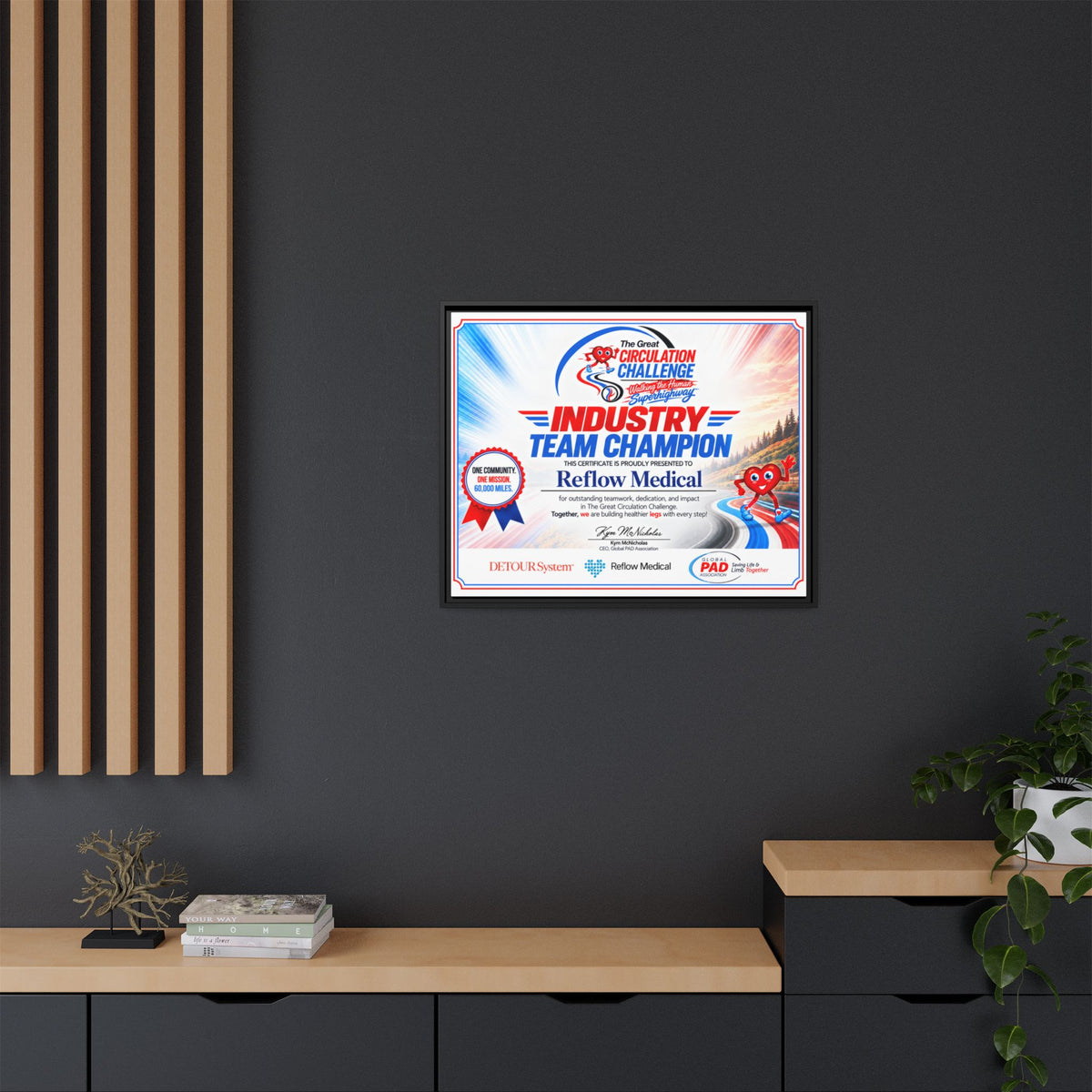 Reflow Medical - Matte Canvas, Framed (Multi-color)