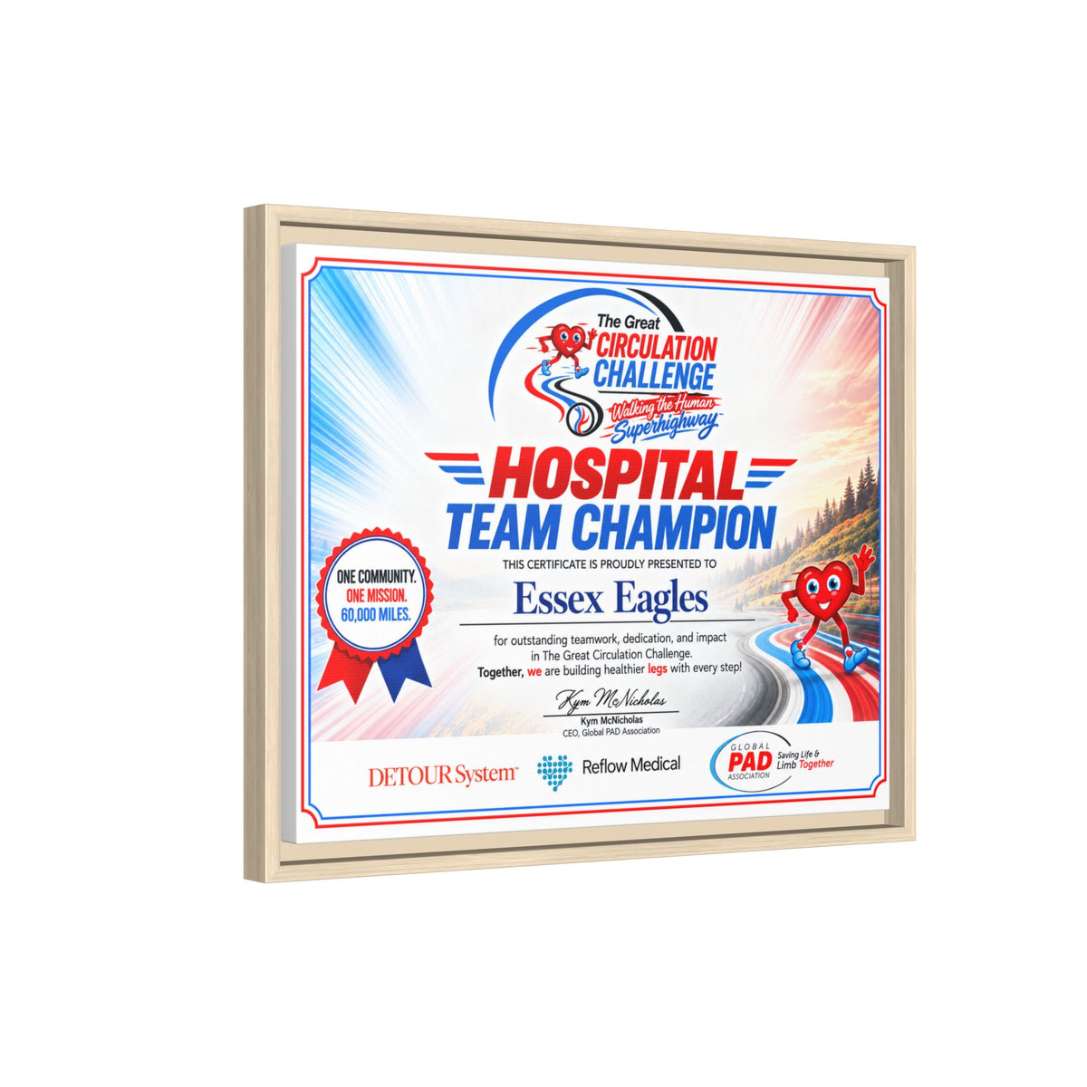 Hospital Champion - Matte Canvas, Framed (Multi-color)