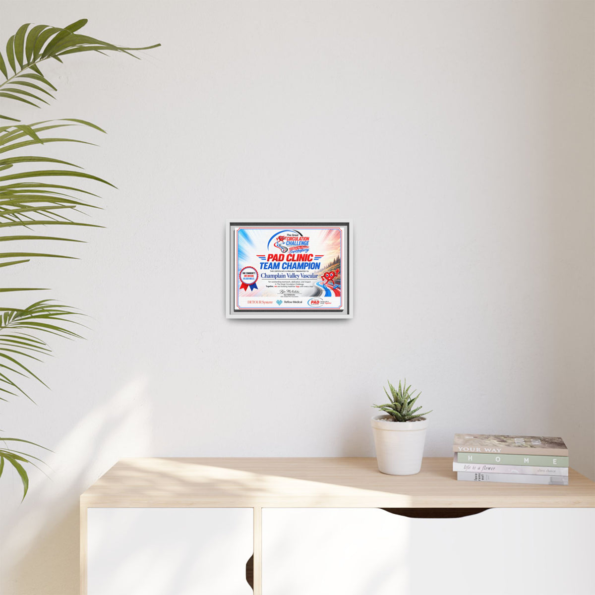 Clinic Champion - Matte Canvas, Framed (Multi-color)