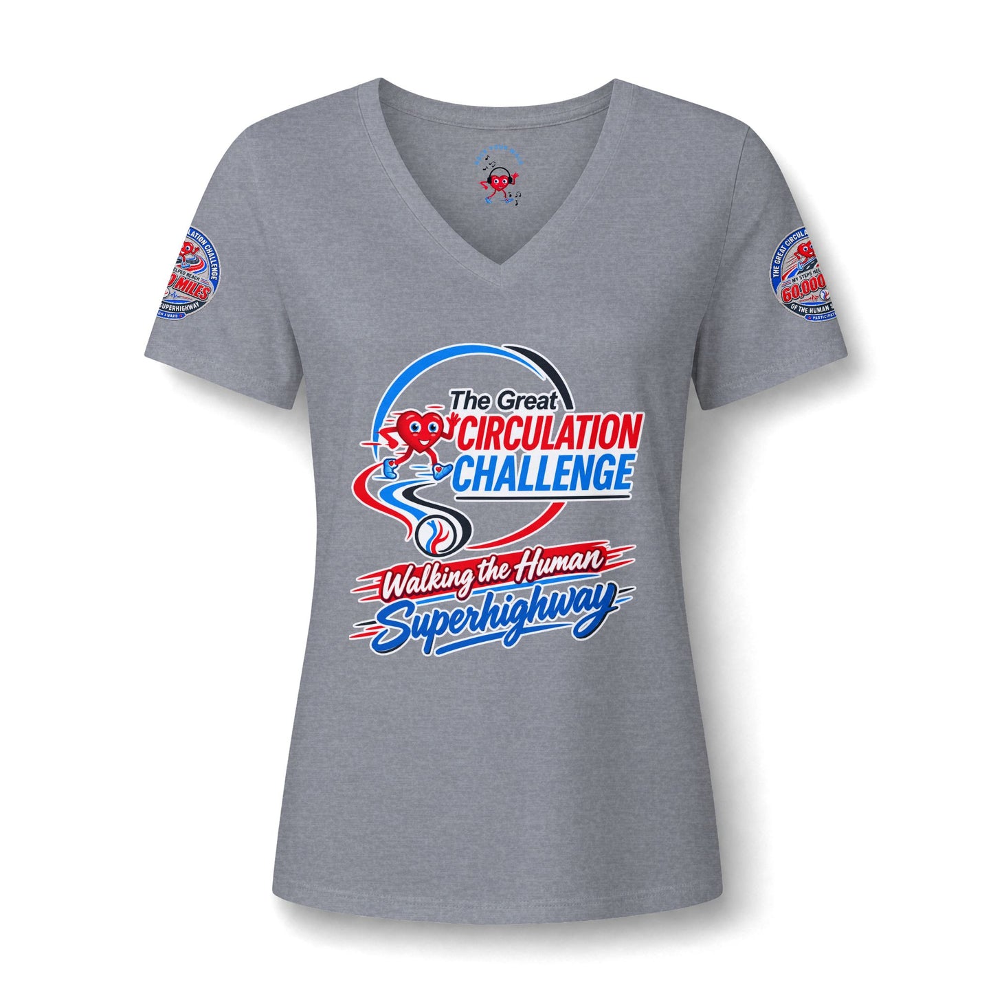Women's Relaxed Heather CVC V-Neck Tee
