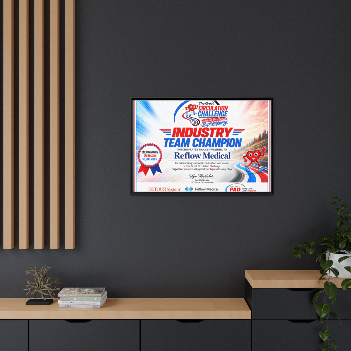 Reflow Medical - Matte Canvas, Framed (Multi-color)