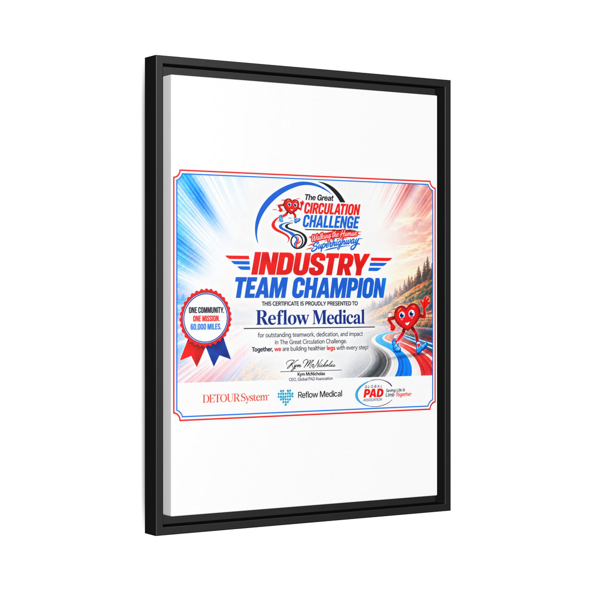 Reflow Medical - Matte Canvas, Framed (Multi-color)