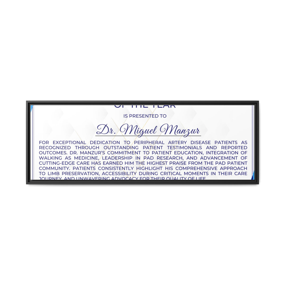 Dr Manzur Award