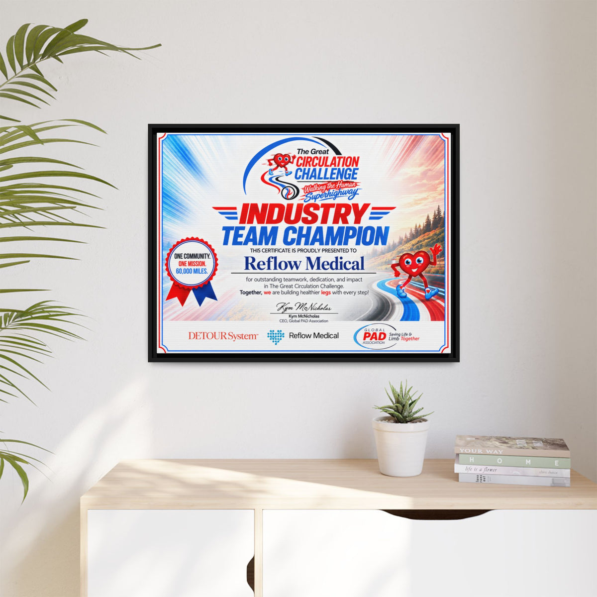 Reflow Medical - Matte Canvas, Framed (Multi-color)
