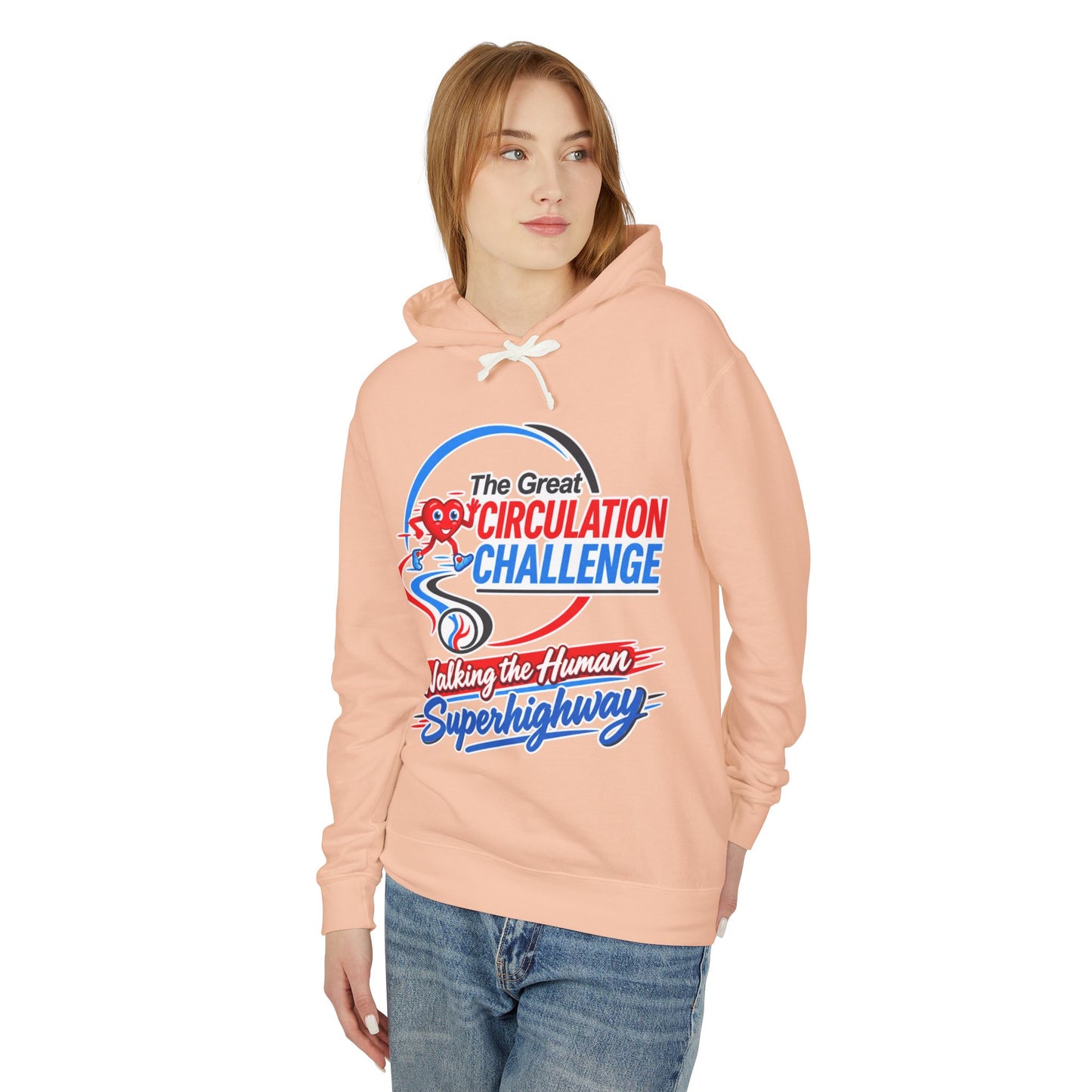 The Great Circulation Challenge Unisex Lightweight Hooded Sweatshirt