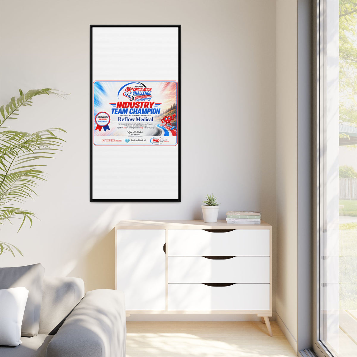 Reflow Medical - Matte Canvas, Framed (Multi-color)