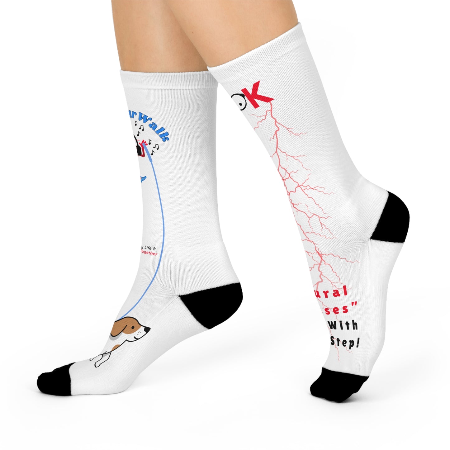 Cushioned Rock Your Walk Crew Socks