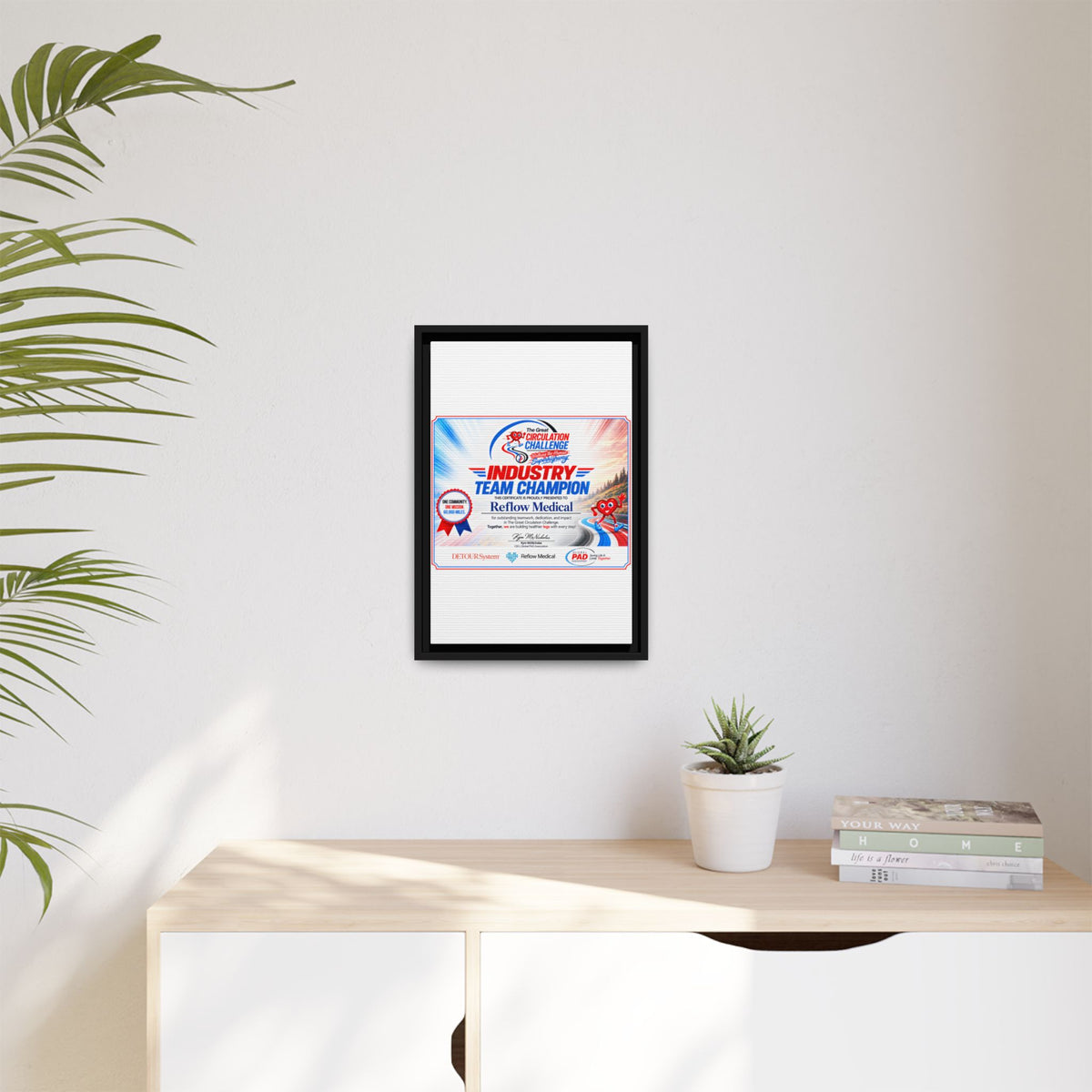 Reflow Medical - Matte Canvas, Framed (Multi-color)