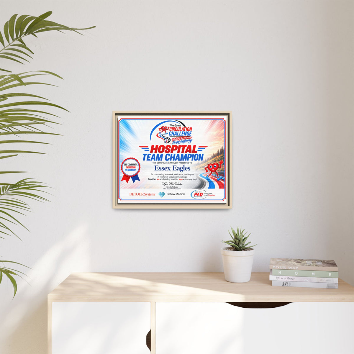 Hospital Champion - Matte Canvas, Framed (Multi-color)