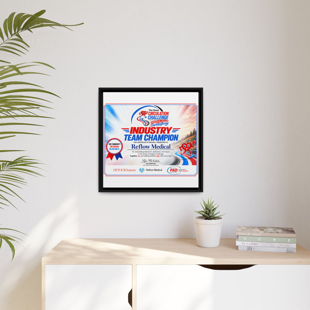 Reflow Medical - Matte Canvas, Framed (Multi-color)