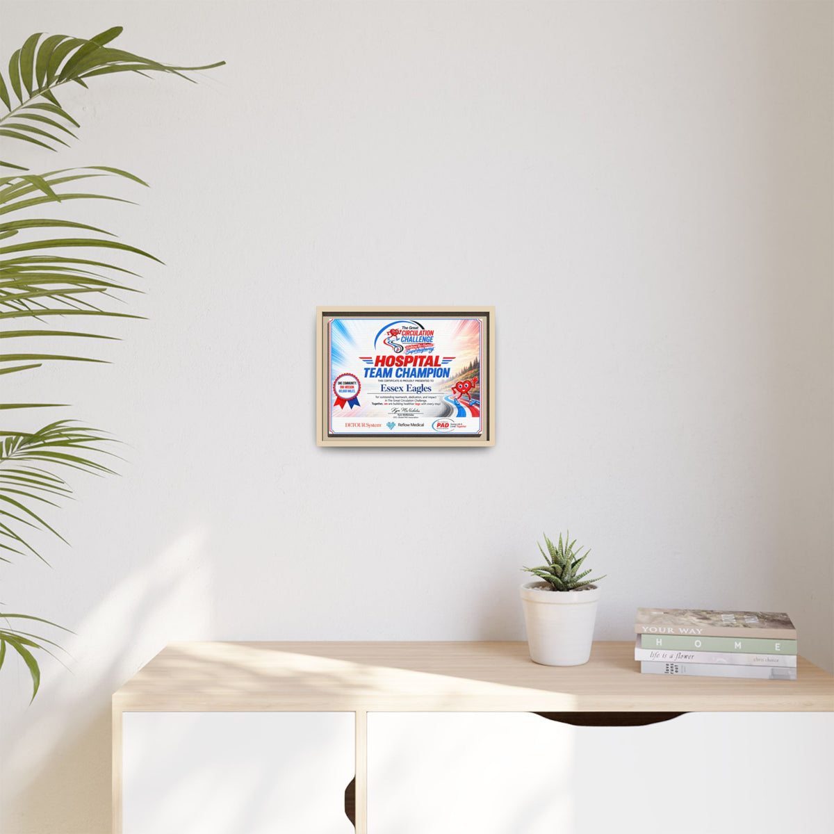 Hospital Champion - Matte Canvas, Framed (Multi-color)