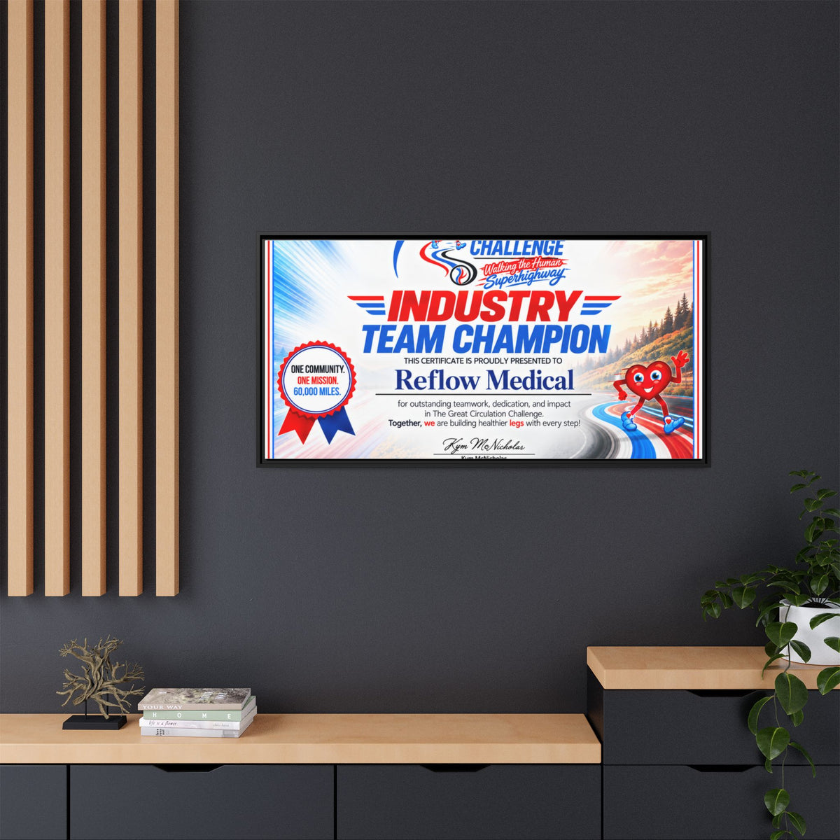Reflow Medical - Matte Canvas, Framed (Multi-color)