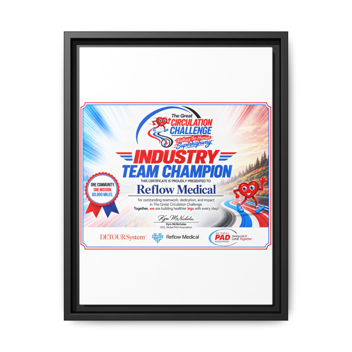Reflow Medical - Matte Canvas, Framed (Multi-color)