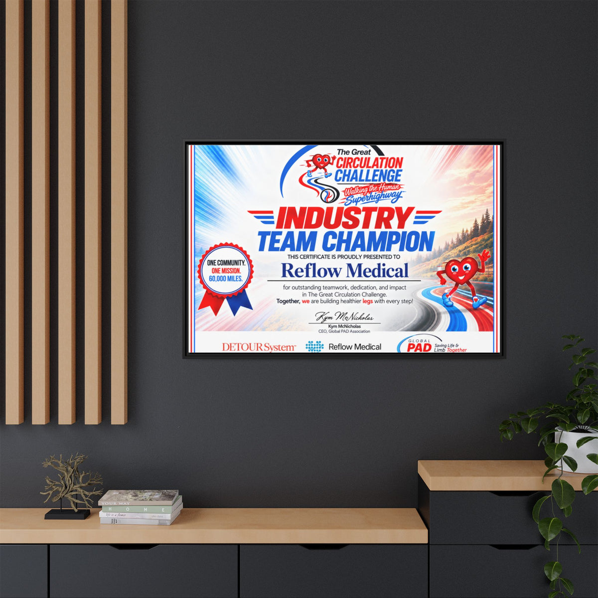 Reflow Medical - Matte Canvas, Framed (Multi-color)