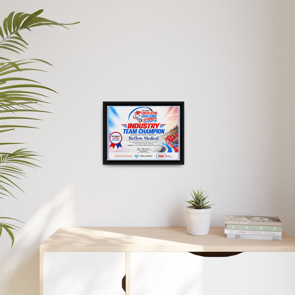 Reflow Medical - Matte Canvas, Framed (Multi-color)